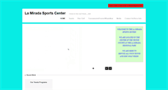 Desktop Screenshot of lamiradasportscenter.com