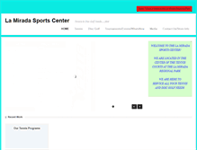Tablet Screenshot of lamiradasportscenter.com
